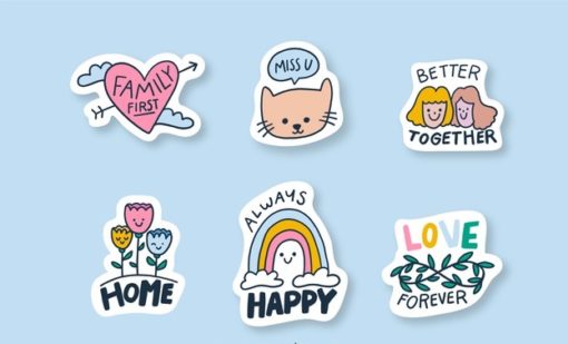 custom diecut stickers printing